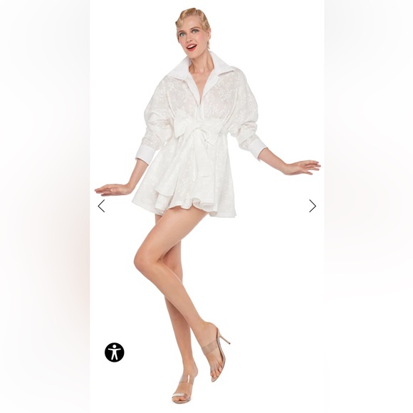 Norma Kamali SUPER OS BF NK SHIRT BABYDOLL MINI size S - Picture 5 of 7